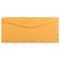 JAM Paper 4.125" x 9.5" Brown Kraft Manila Business Envelopes, 100ct.